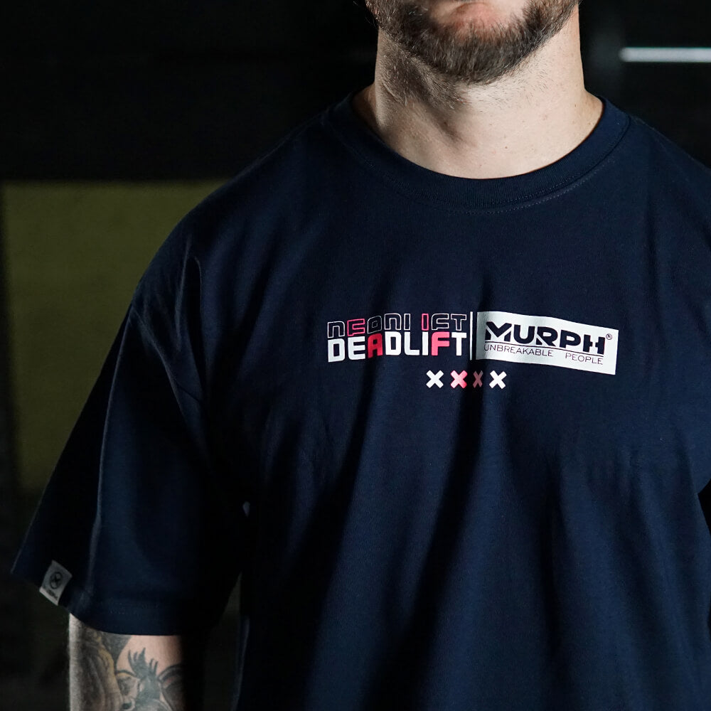 Polera Oversize Geometric DeadLift - Navy blue