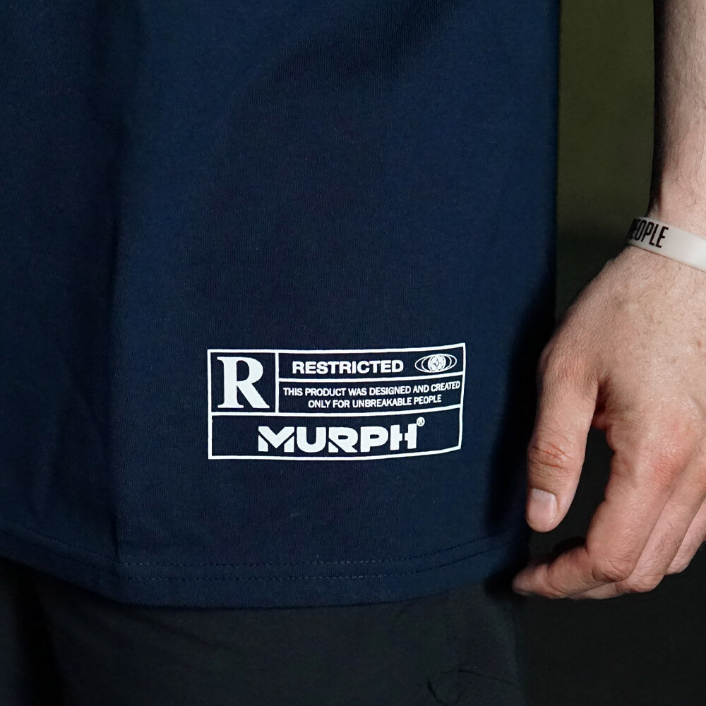 Polera Oversize Geometric DeadLift - Navy blue