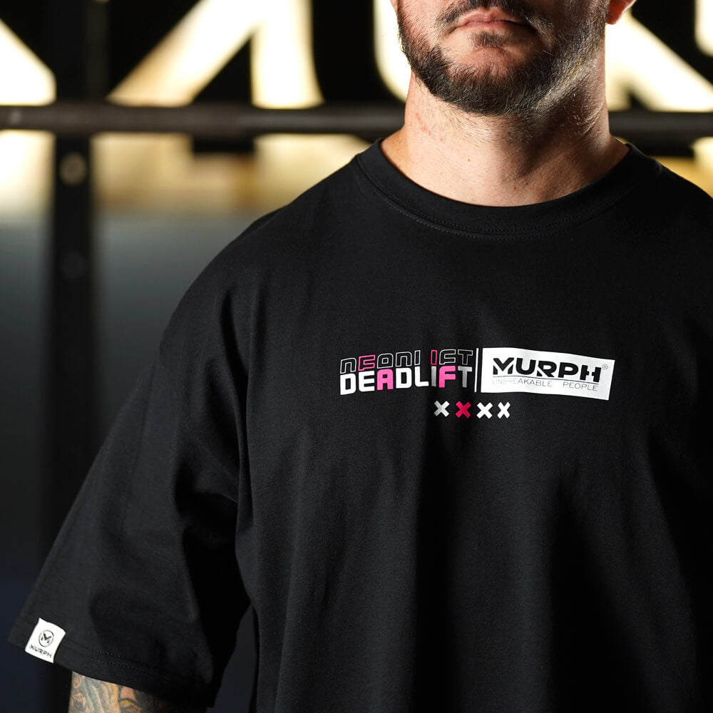 Polera Oversize Geometric DeadLift - Negro