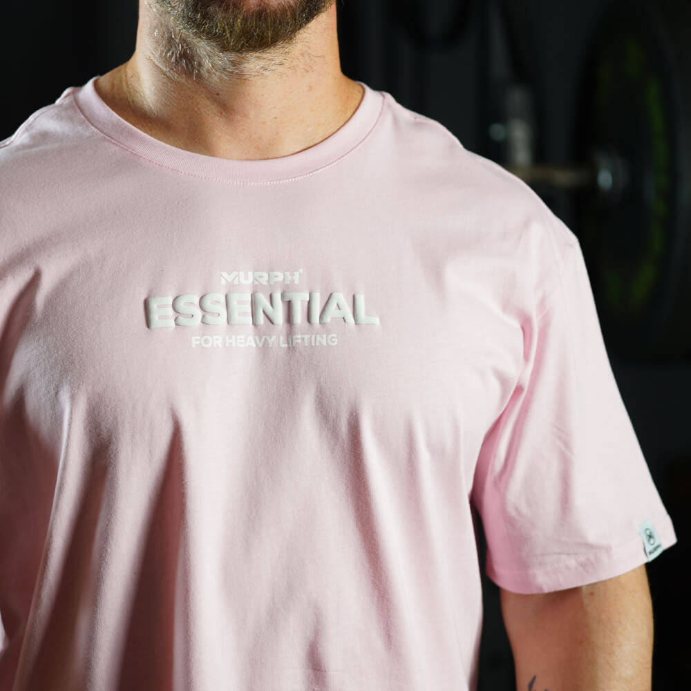 Polera Oversize Boxy Essential - Pinky White