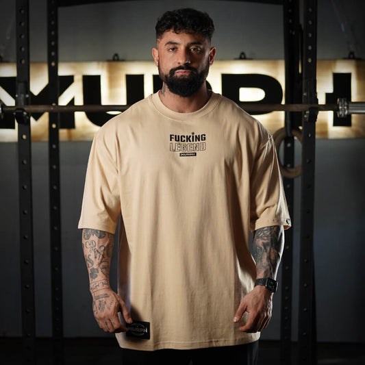 Polera Oversize Premium Fucking Legend - Nut