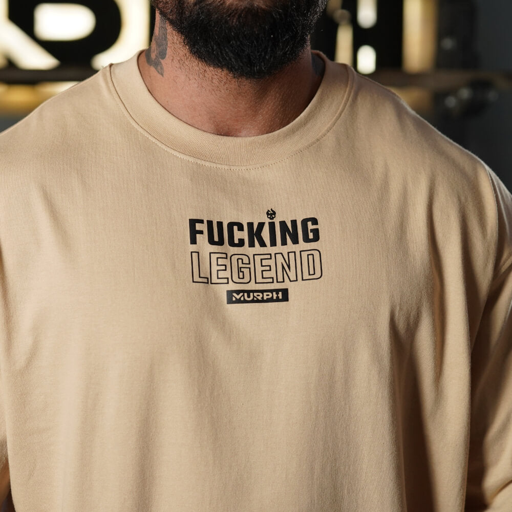 Polera Oversize Premium Fucking Legend - Nut