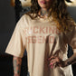 Polera Oversize Premium Fucking Legend - Nut