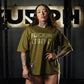 Polera Oversize Premium Fucking Legend - Tactical Green