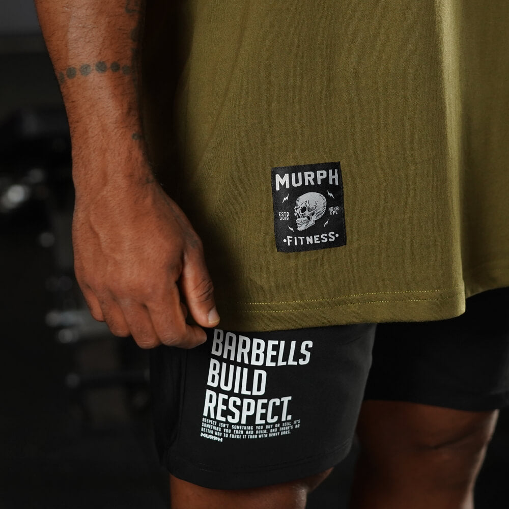 Polera Oversize Premium Fucking Legend - Tactical Green