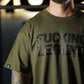 Polera Oversize Fucking Legend - Verde Táctico