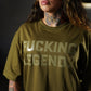 Polera Oversize Premium Fucking Legend - Tactical Green