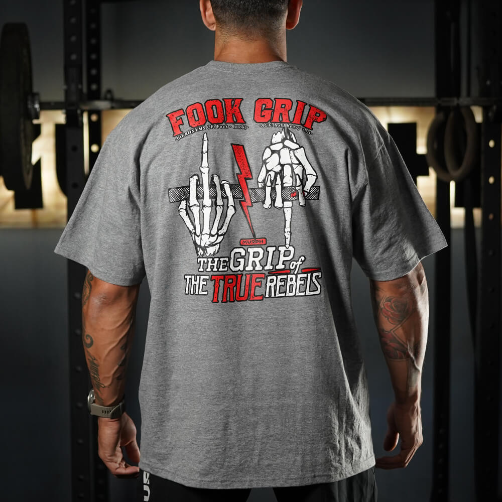 Polera Oversize PRO Fook Grip - Heather Gray