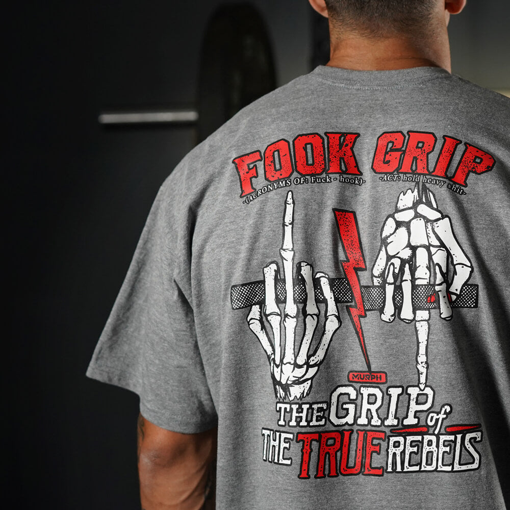 Polera Oversize PRO Fook Grip - Heather Gray