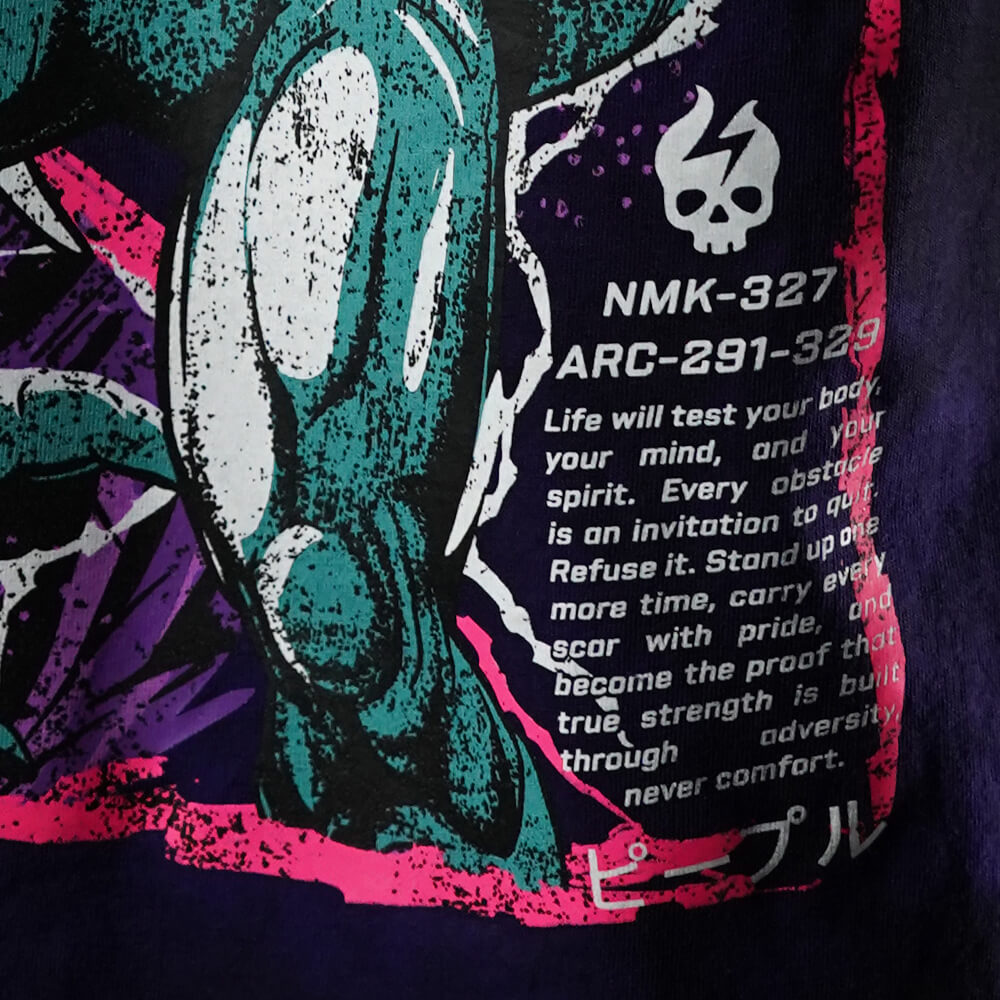 Polera Oversize CRUELTY - Purple Storm
