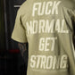 Polera Oversize FUCK NORMAL - Nut