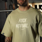 Polera Oversize FUCK NORMAL - Nut