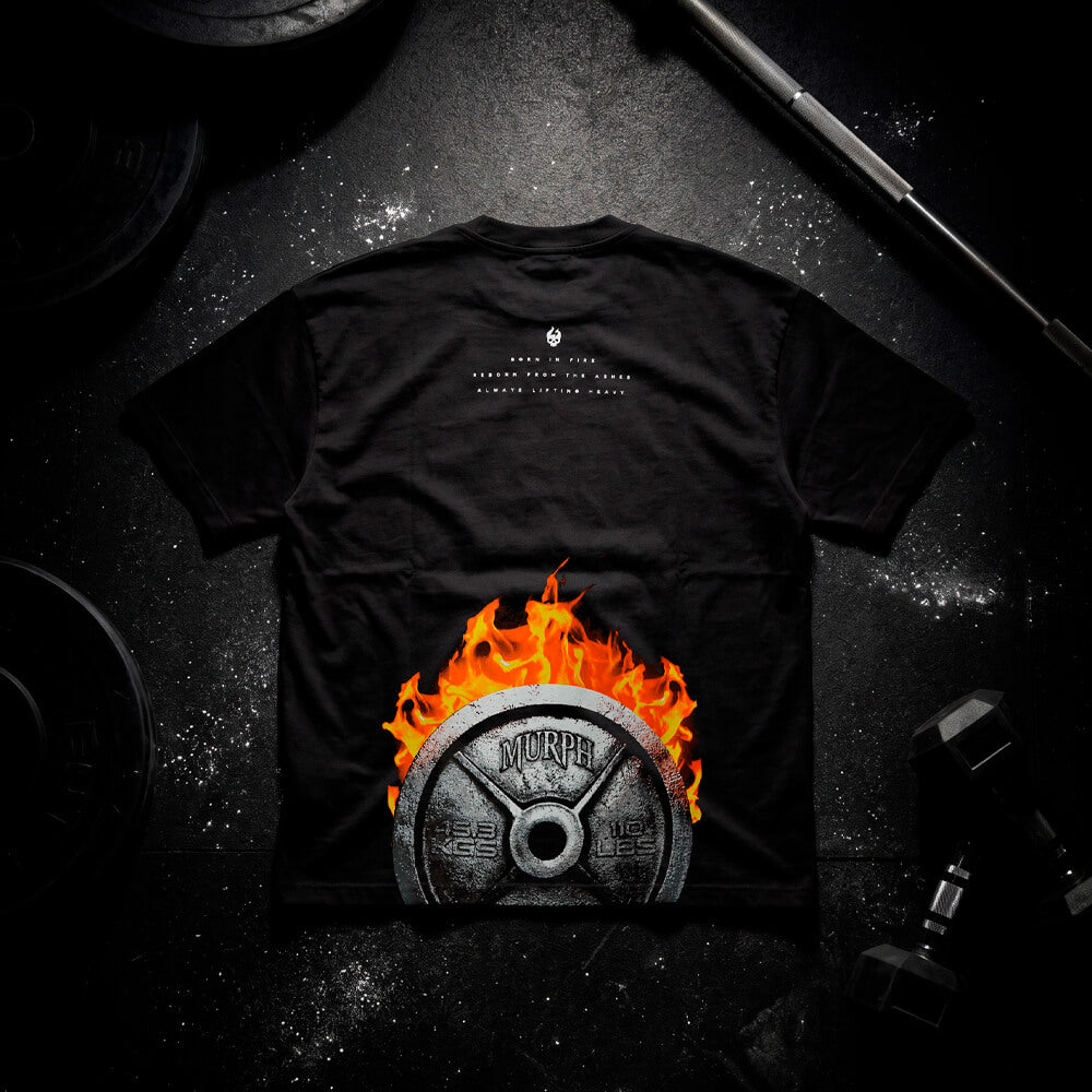 Polera Oversize BORN IN FIRE - Negro