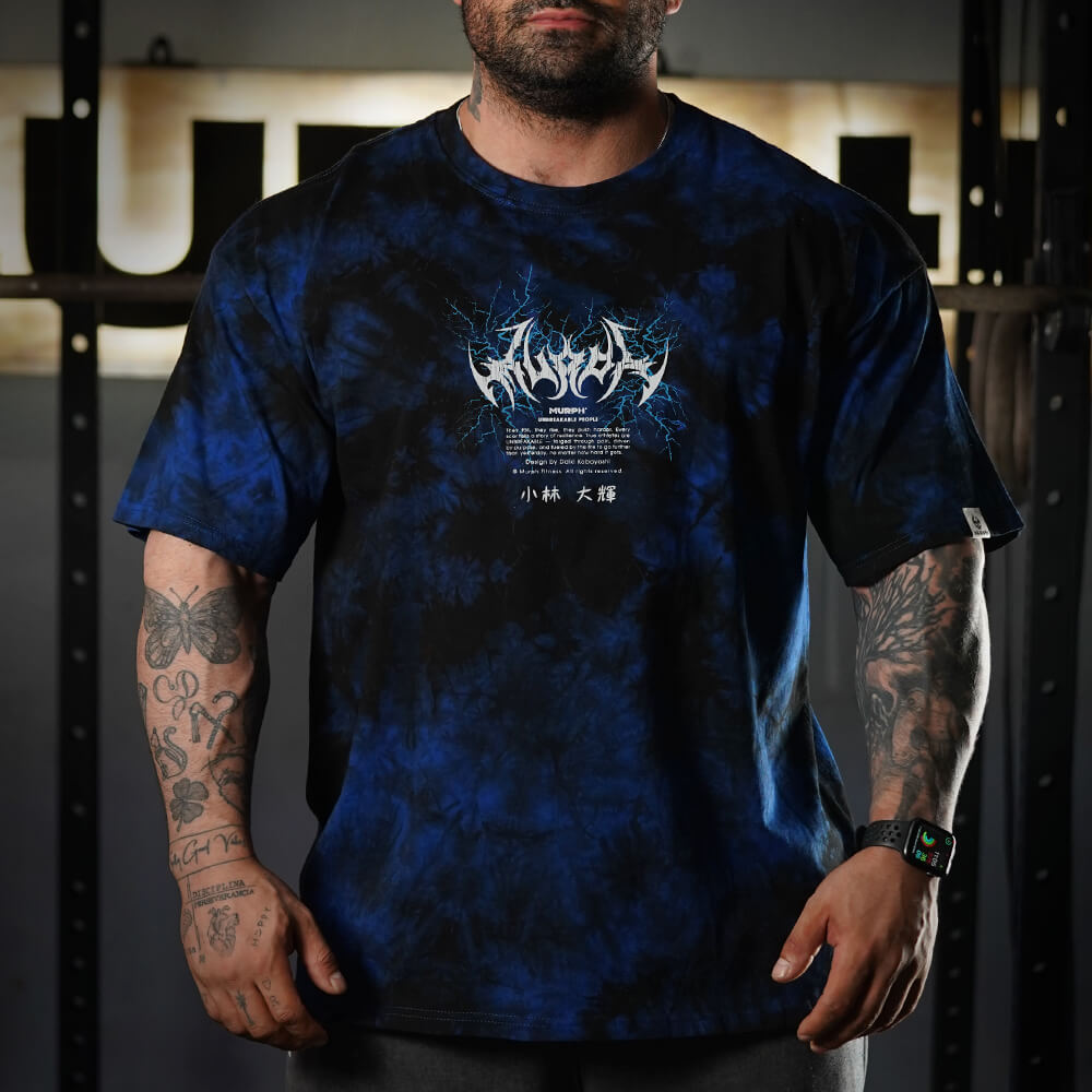 Polera Oversize Goku - Blue Storm