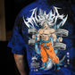 Polera Oversize Goku - Blue Storm