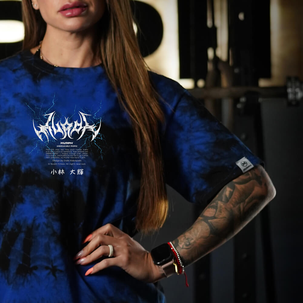 Polera Oversize Goku - Blue Storm