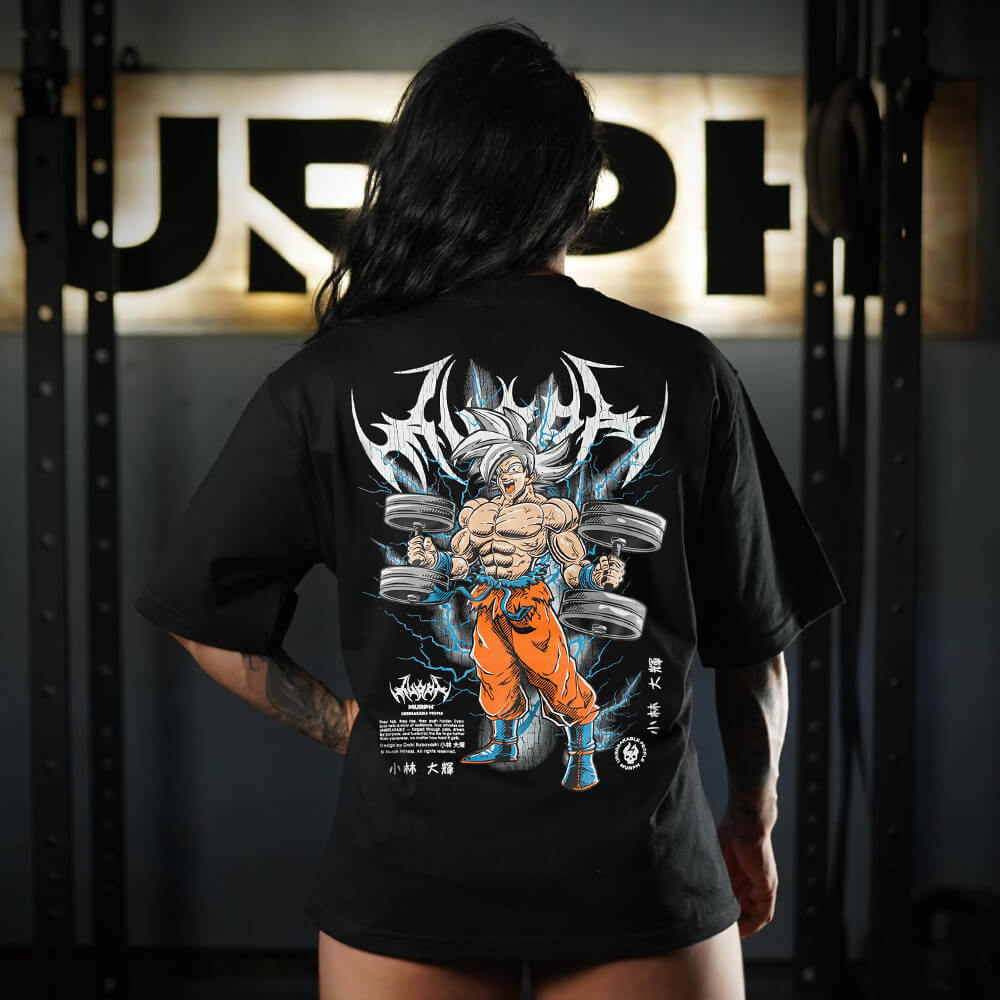 Polera Oversize PRO Goku - Negro