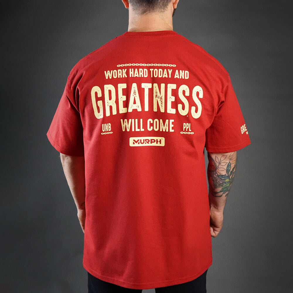 Polera Oversize Greatness - Ladrillo