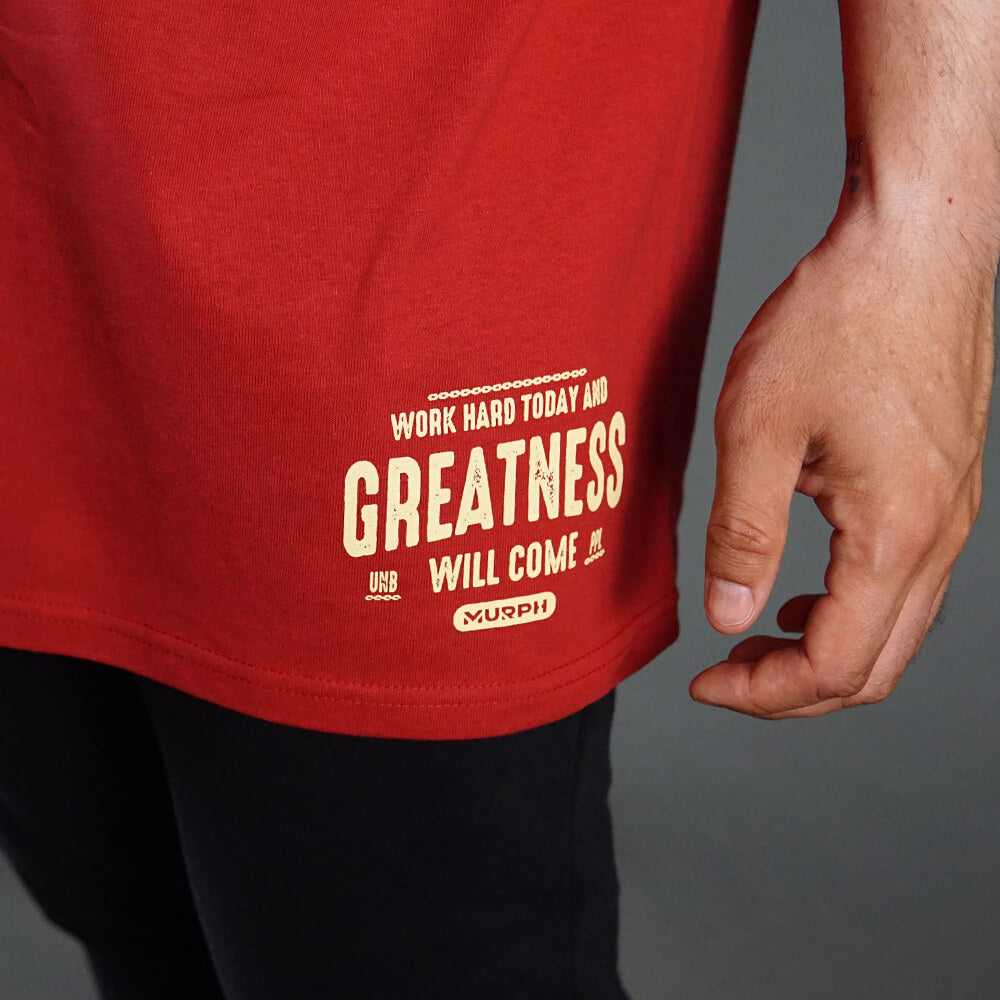 Polera Oversize Greatness - Ladrillo