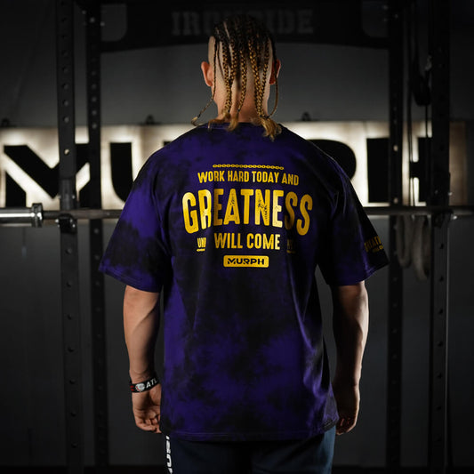 Polera Oversize Greatness - Purple storm