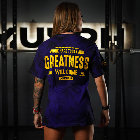 Polera Oversize Greatness -Purple storm