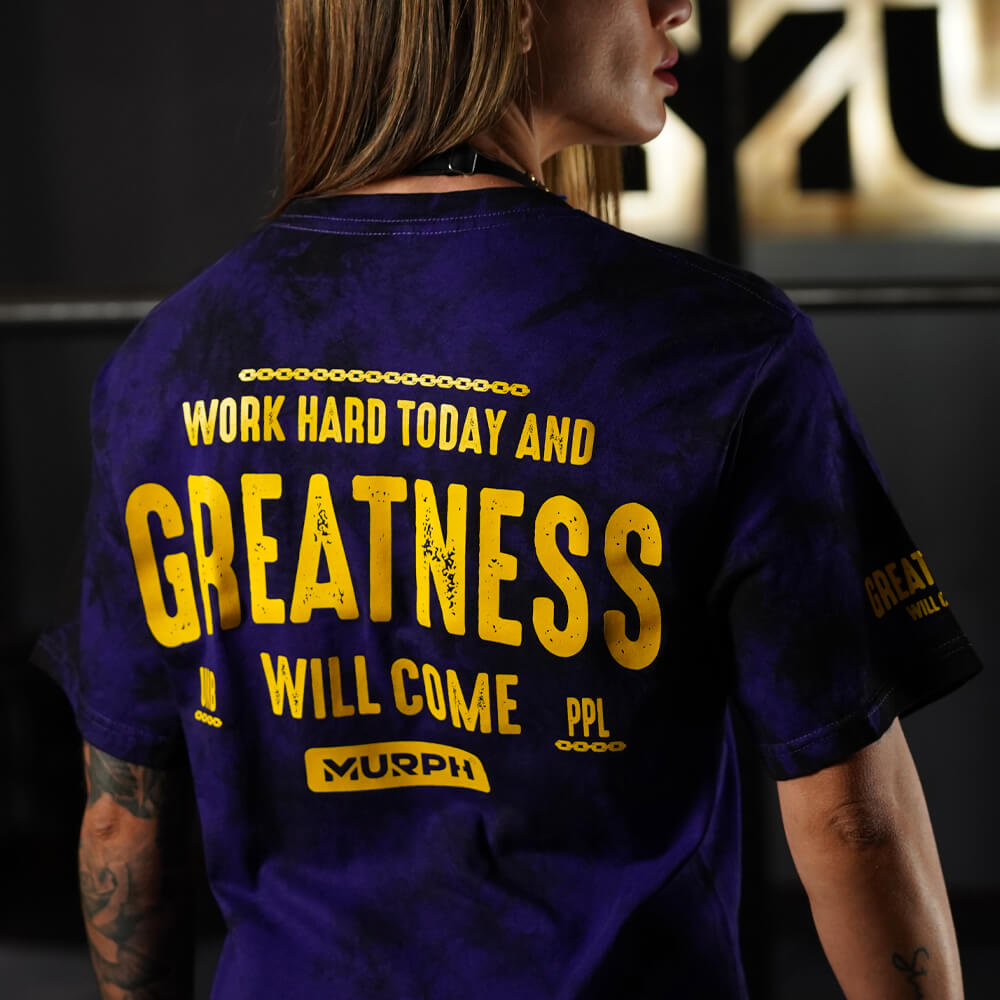 Polera Oversize Greatness -Purple storm