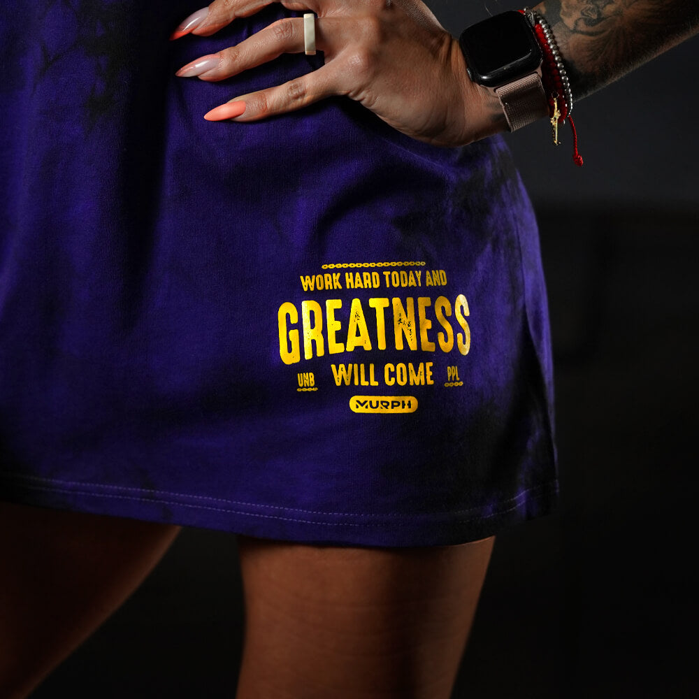 Polera Oversize Greatness -Purple storm