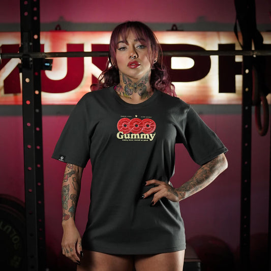 Polera Oversize GUMMY - Gris Charcoal