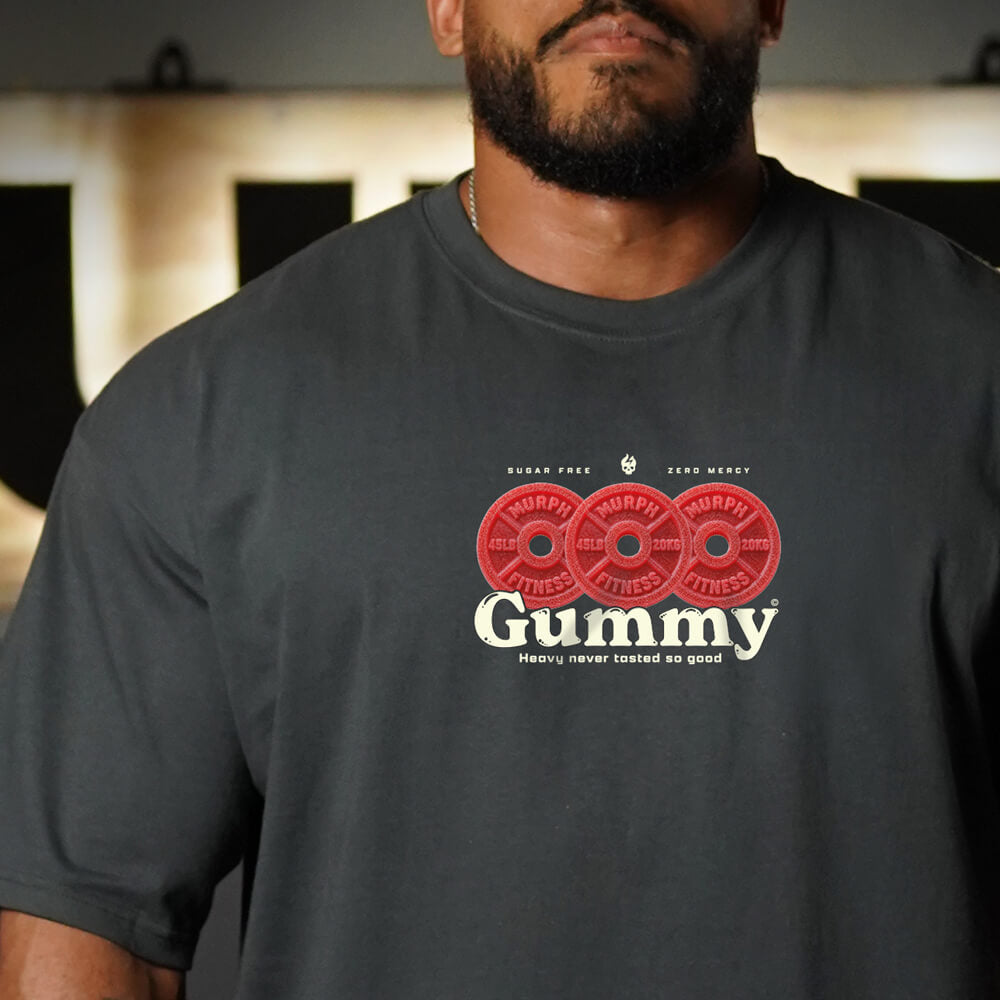Polera Oversize GUMMY - Gris Charcoal