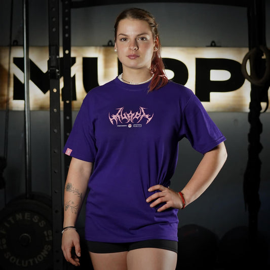 Polera Oversize Gymgar - Púrpura