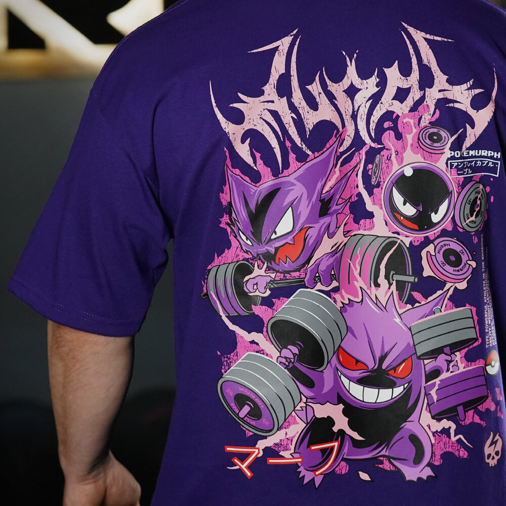 Polera Oversize Gymgar - Púrpura
