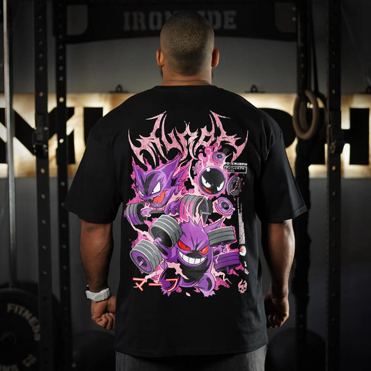 Polera Oversize Gymgar - Negro