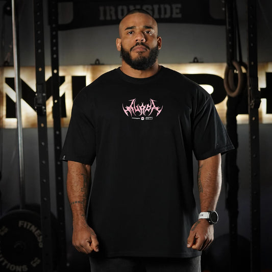Polera Oversize Gymgar - Negro