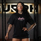Polera Oversize Gymgar - Negro