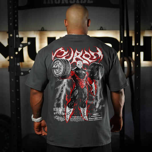 Polera Oversize Gymren - Charcoal