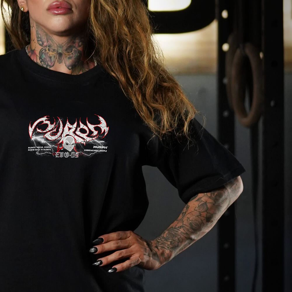 Polera Oversize Gymren - Negro