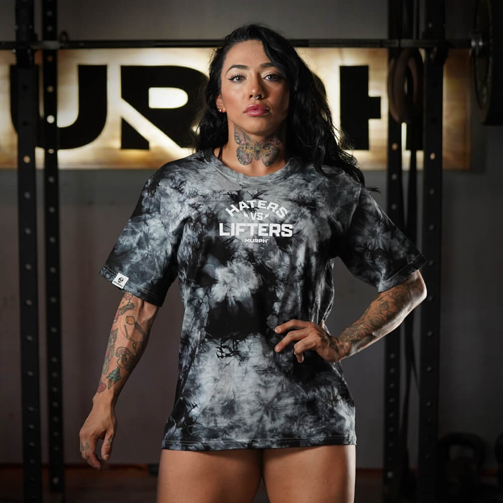 Polera Oversize Haters Vs Lifters - White Storm