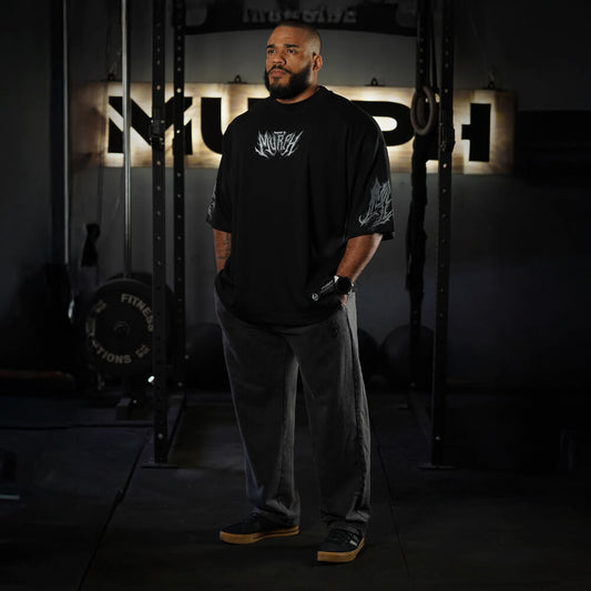 Polera Oversize ICON Sinister Logo - Negro