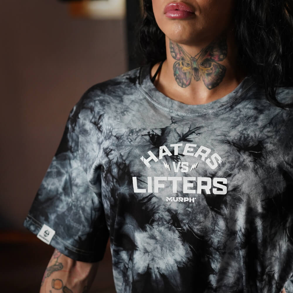 Polera Oversize Haters Vs Lifters - White Storm