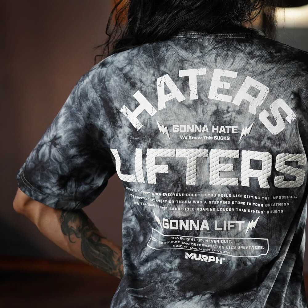 Polera Oversize Haters Vs Lifters - White Storm
