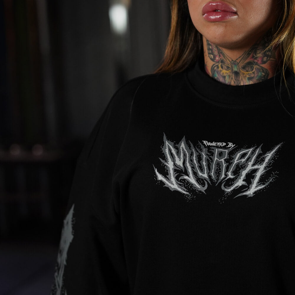 Polera Oversize ICON Sinister Logo - Negro