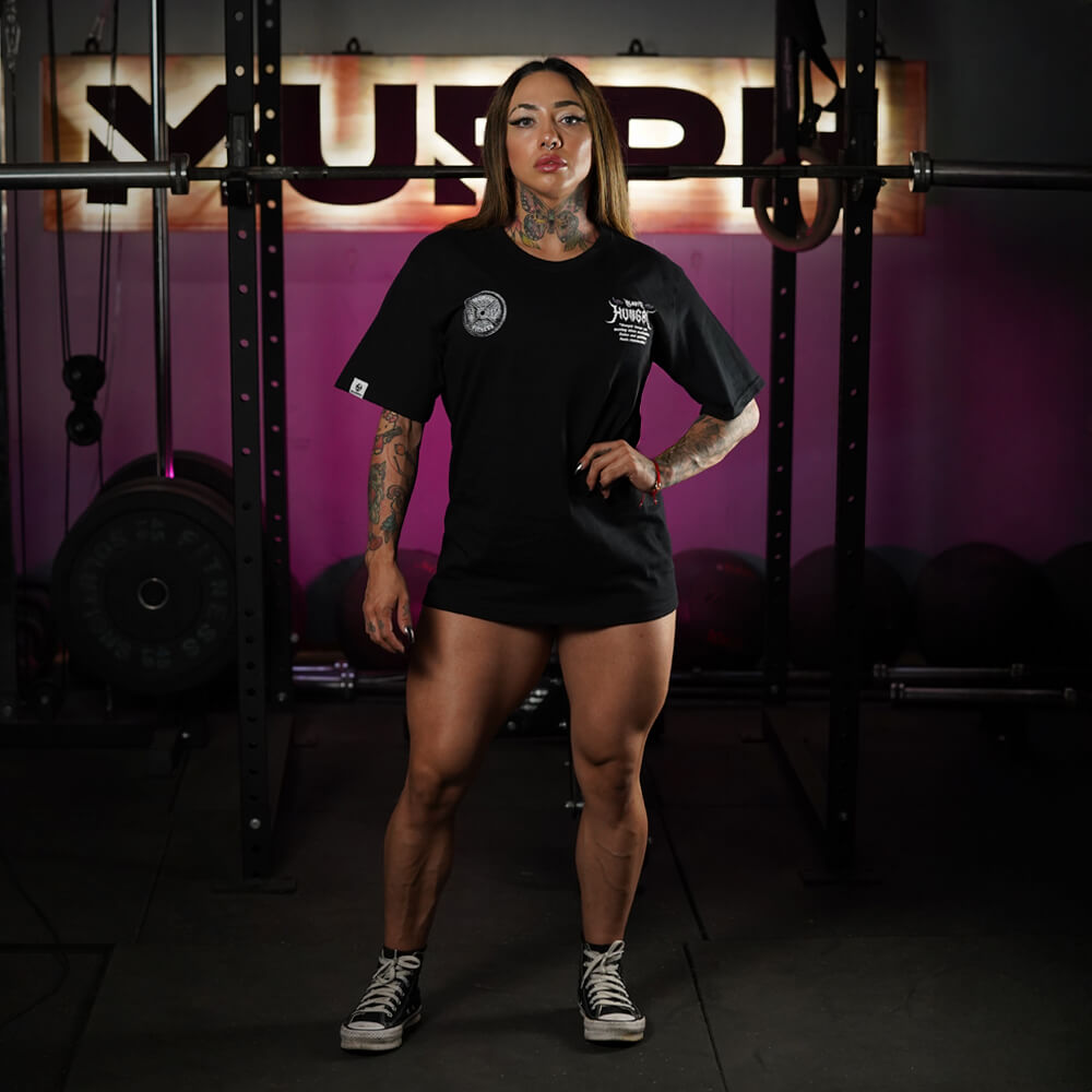 Polera Oversize Always Hungry - Negro