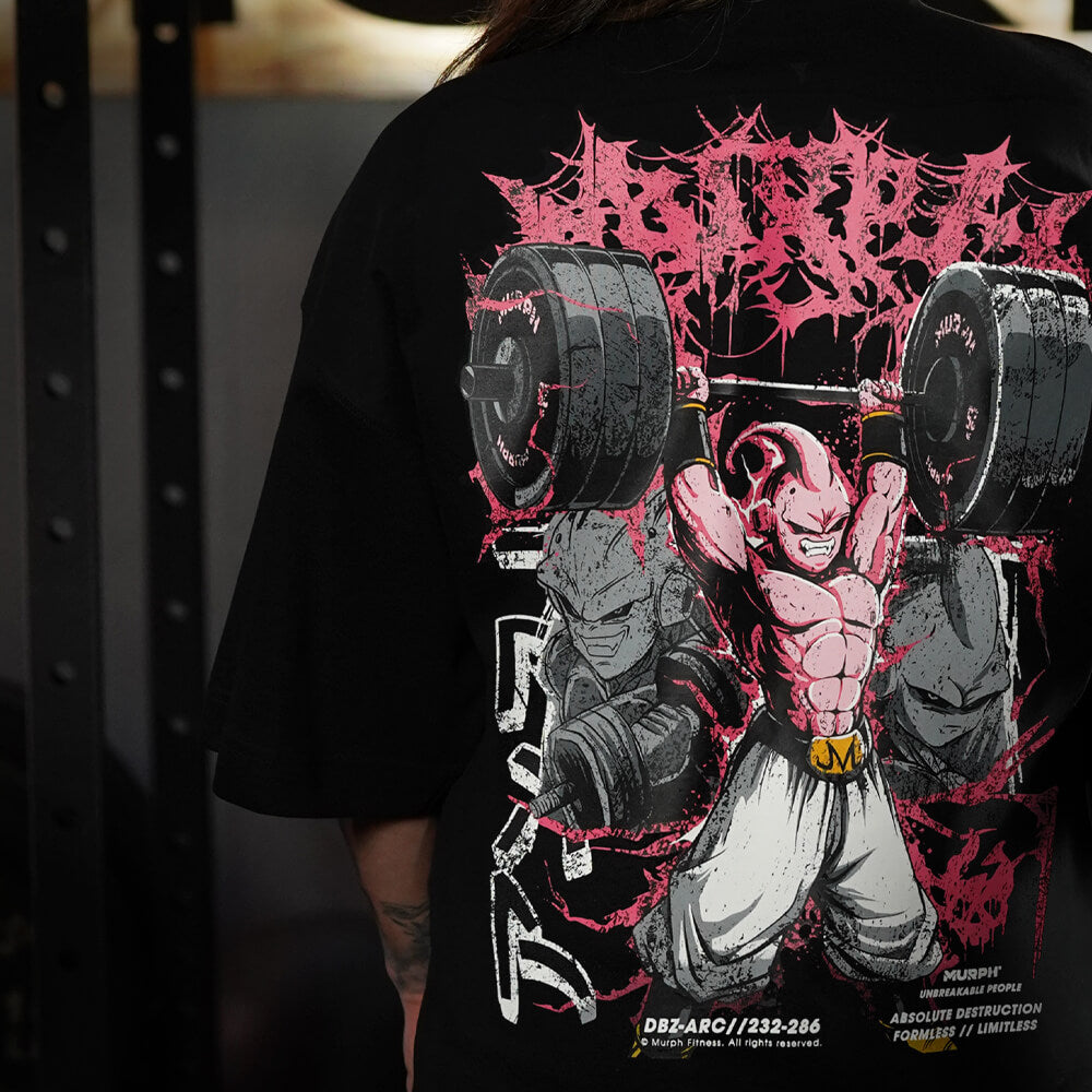 Polera Oversize ICON DESTRUCTION - Negro