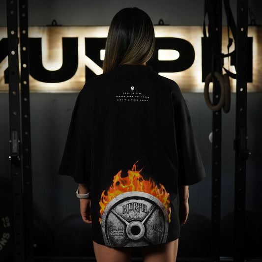 Polera Oversize ICON BORN IN FIRE - Negro