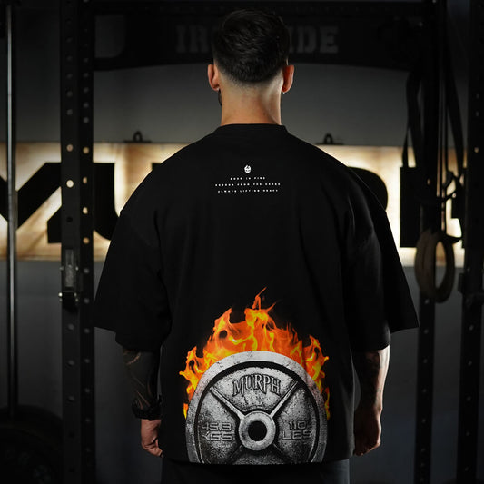 Polera Oversize ICON BORN IN FIRE - Negro