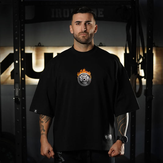 Polera Oversize ICON BORN IN FIRE - Negro