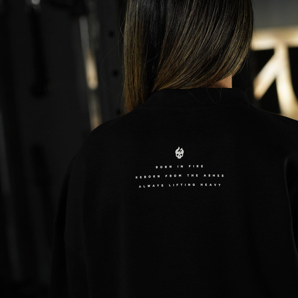 Polera Oversize ICON BORN IN FIRE - Negro