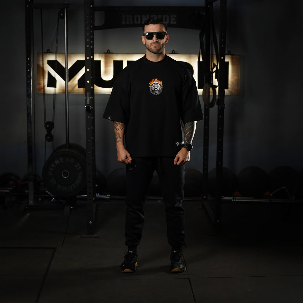 Polera Oversize ICON BORN IN FIRE - Negro