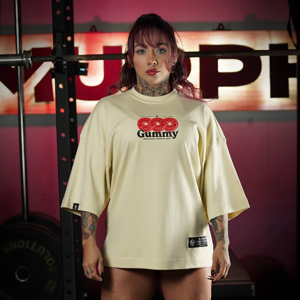 Polera Oversize ICON GUMMY - Sweet cream