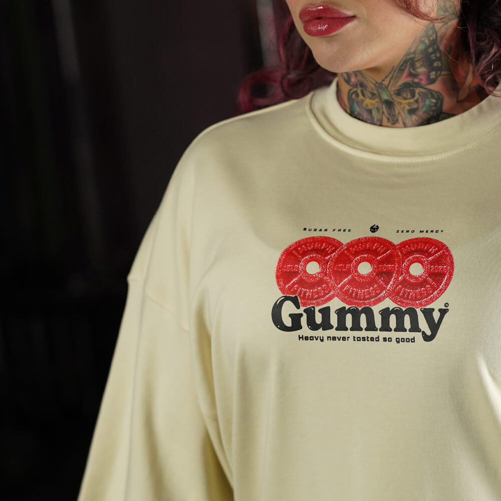 Polera Oversize ICON GUMMY - Sweet cream